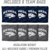 YouTheFan NCAA 2’ x 3’ Wood Cornhole Game with Logo Bags(Nevada Wolf Pack)