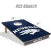 YouTheFan NCAA 2’ x 3’ Wood Cornhole Game with Logo Bags(Nevada Wolf Pack)