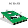 YouTheFan NCAA 2’ x 3’ Wood Cornhole Game with Logo Bags(North Dakota Fighting Hawk)