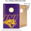 YouTheFan NCAA 2’ x 3’ Wood Cornhole Game with Logo Bags(Northern Iowa Panthers)