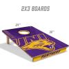 YouTheFan NCAA 2’ x 3’ Wood Cornhole Game with Logo Bags(Northern Iowa Panthers)