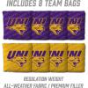 YouTheFan NCAA 2’ x 3’ Wood Cornhole Game with Logo Bags(Northern Iowa Panthers)