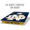 YouTheFan NCAA 2’ x 3’ Wood Cornhole Game with Logo Bags(Notre Dame Fighting Irish)