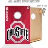 YouTheFan NCAA 2’ x 3’ Wood Cornhole Game with Logo Bags(Ohio State Buckeyes)