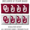 YouTheFan NCAA 2’ x 3’ Wood Cornhole Game with Logo Bags(Oklahoma Sooners)