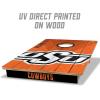 YouTheFan NCAA 2’ x 3’ Wood Cornhole Game with Logo Bags(Oklahoma State Cowboys)