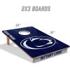 YouTheFan NCAA 2’ x 3’ Wood Cornhole Game with Logo Bags(Penn State Nittany Lions)