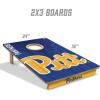 YouTheFan NCAA 2’ x 3’ Wood Cornhole Game with Logo Bags(Pittsburgh Panthers)