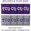 YouTheFan NCAA 2’ x 3’ Wood Cornhole Game with Logo Bags(TCU Horned Frogs)