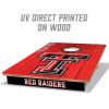 YouTheFan NCAA 2’ x 3’ Wood Cornhole Game with Logo Bags(Texas Tech Red Raiders)