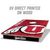 YouTheFan NCAA 2’ x 3’ Wood Cornhole Game with Logo Bags(Utah Utes)