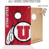 YouTheFan NCAA 2’ x 3’ Wood Cornhole Game with Logo Bags(Utah Utes)