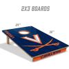 YouTheFan NCAA 2’ x 3’ Wood Cornhole Game with Logo Bags(Virginia Cavaliers)
