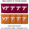 YouTheFan NCAA 2’ x 3’ Wood Cornhole Game with Logo Bags(Virginia Tech Hokies)
