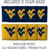 YouTheFan NCAA 2’ x 3’ Wood Cornhole Game with Logo Bags(West Virginia Mountaineers)