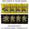 YouTheFan NCAA 2’ x 3’ Wood Cornhole Game with Logo Bags(Wichita State Shockers)