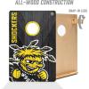 YouTheFan NCAA 2’ x 3’ Wood Cornhole Game with Logo Bags(Wichita State Shockers)