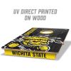 YouTheFan NCAA 2’ x 3’ Wood Cornhole Game with Logo Bags(Wichita State Shockers)