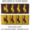 YouTheFan NCAA 2’ x 3’ Wood Cornhole Game with Logo Bags(Wyoming Cowboys)