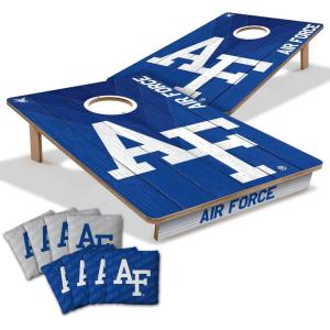 YouTheFan NCAA 2’ x 3’ Wood Cornhole Game with Logo Bags(Air Force Academy)