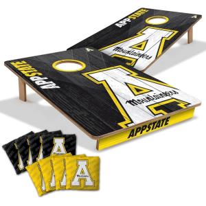 YouTheFan NCAA 2’ x 3’ Wood Cornhole Game with Logo Bags(Appalachian State Mountaineers)