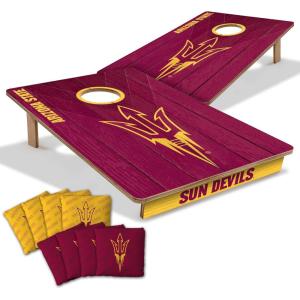 YouTheFan NCAA 2’ x 3’ Wood Cornhole Game with Logo Bags(Arizona State Sun Devils)