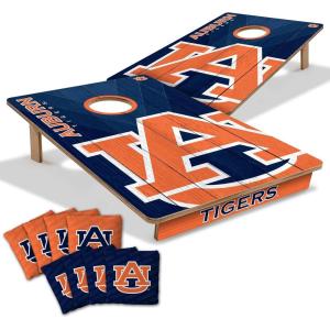 YouTheFan NCAA 2’ x 3’ Wood Cornhole Game with Logo Bags(Auburn Tigers)