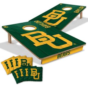 YouTheFan NCAA 2’ x 3’ Wood Cornhole Game with Logo Bags(Baylor Bears)