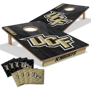 YouTheFan NCAA 2’ x 3’ Wood Cornhole Game with Logo Bags(Central Florida Knights)