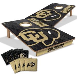 YouTheFan NCAA 2’ x 3’ Wood Cornhole Game with Logo Bags(Colorado Buffaloes)