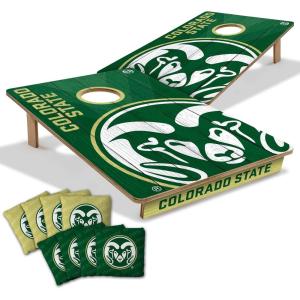 YouTheFan NCAA 2’ x 3’ Wood Cornhole Game with Logo Bags(Colorado State Rams)
