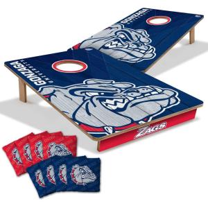 YouTheFan NCAA 2’ x 3’ Wood Cornhole Game with Logo Bags(Gonzaga Bulldogs)