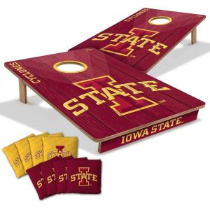 YouTheFan NCAA 2’ x 3’ Wood Cornhole Game with Logo Bags(Iowa State Cyclones)