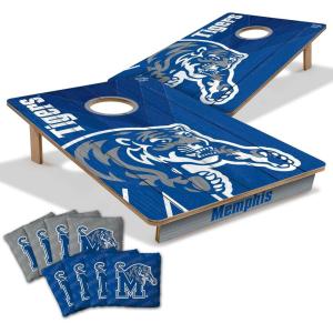 YouTheFan NCAA 2’ x 3’ Wood Cornhole Game with Logo Bags(Memphis Tigers)