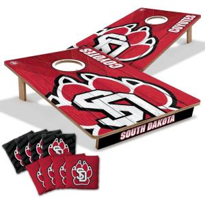 YouTheFan NCAA 2’ x 3’ Wood Cornhole Game with Logo Bags(South Dakota Coyotes)