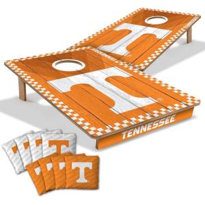 YouTheFan NCAA 2’ x 3’ Wood Cornhole Game with Logo Bags(Tennessee Volunteers)