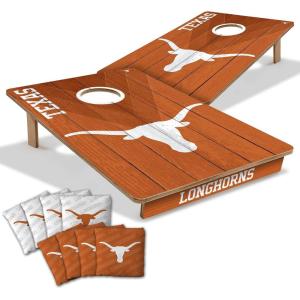 YouTheFan NCAA 2’ x 3’ Wood Cornhole Game with Logo Bags(Texas Longhorns)