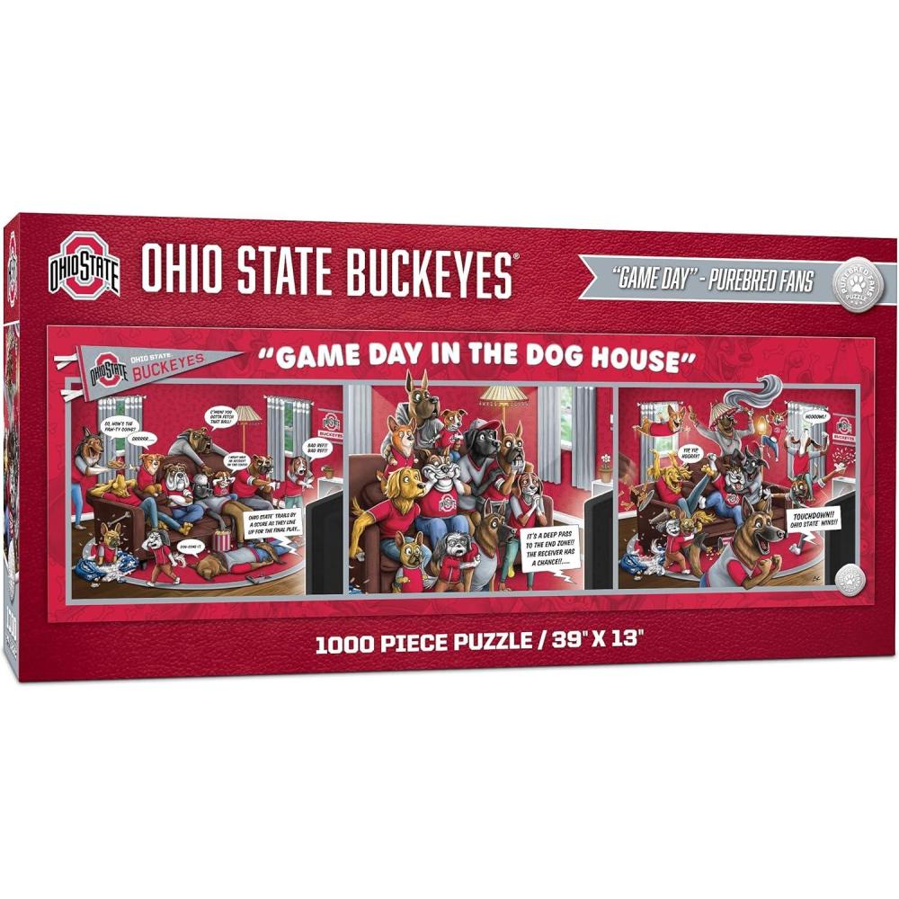 image:imageYouTheFan NCAA Game Day in The Dog House 1000pc PuzzleOhio State Buckeyes
