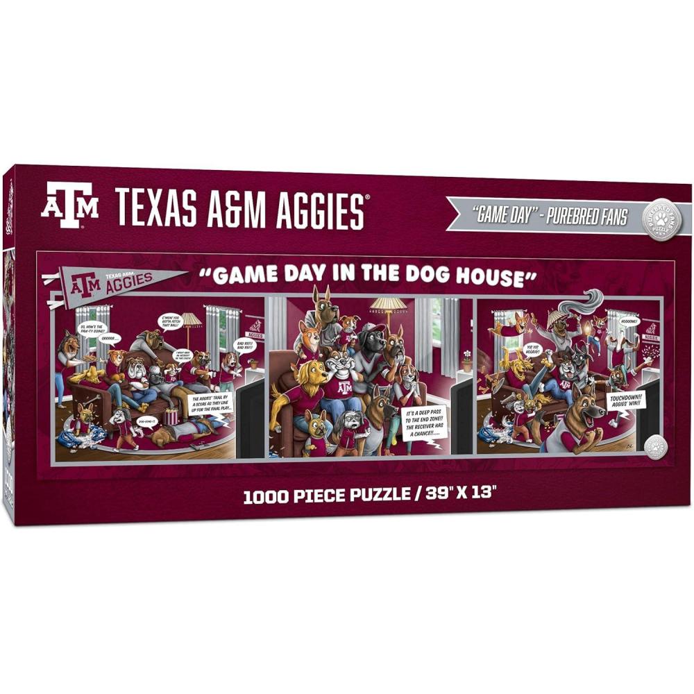 image:imageYouTheFan NCAA Game Day in The Dog House 1000pc PuzzleTexas AM Aggies