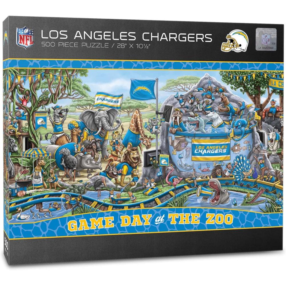 image:imageYouTheFan NFL Game Day at The Zoo 500pc PuzzleLos Angeles Chargers