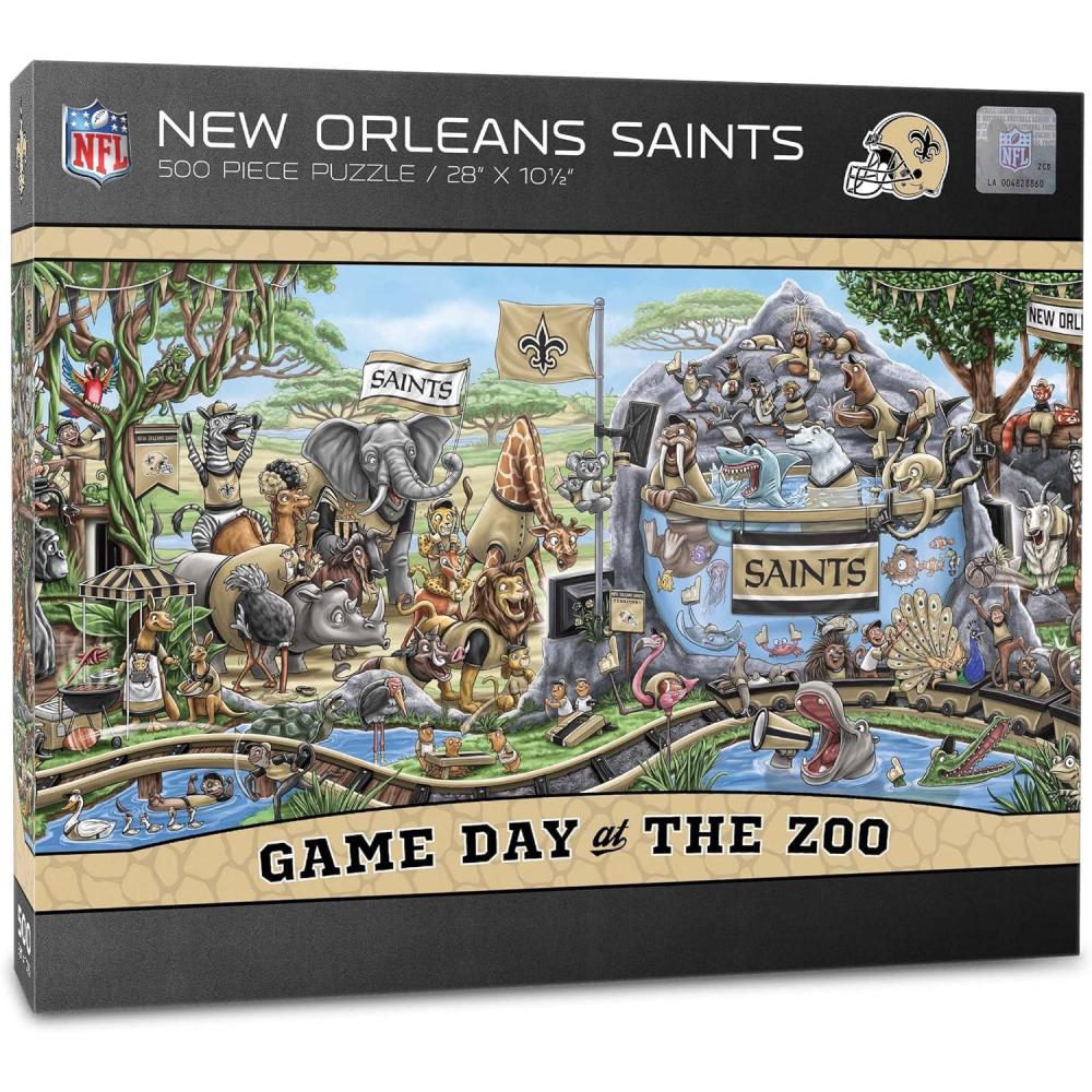 image:imageYouTheFan NFL Game Day at The Zoo 500pc PuzzleNew Orleans Saints