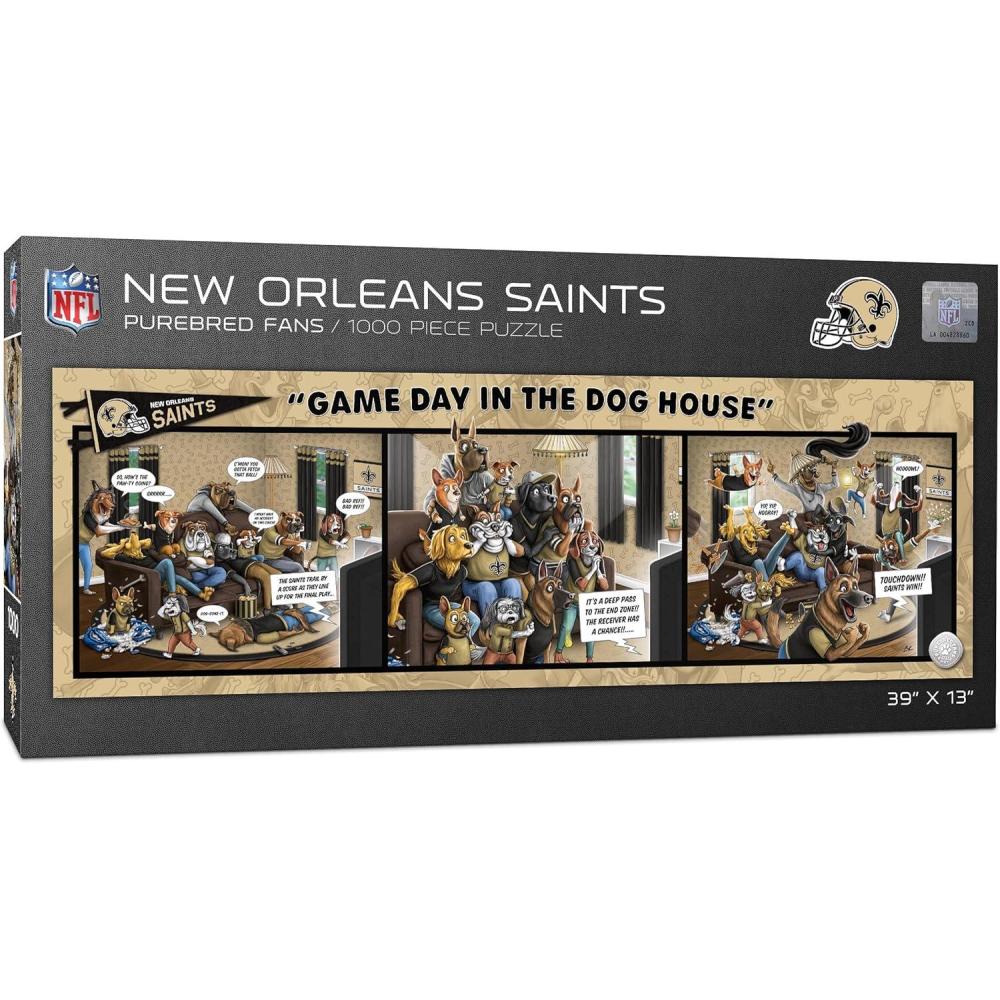 image:imageYouTheFan NFL Game Day in The Dog House 1000pc PuzzleNew Orleans Saints