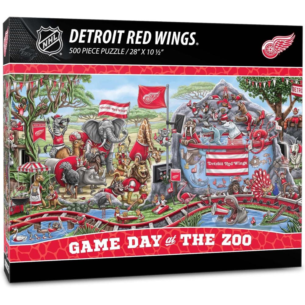 image:imageYouTheFan NHL Game Day at The Zoo 500pc PuzzleDetroit Red Wings