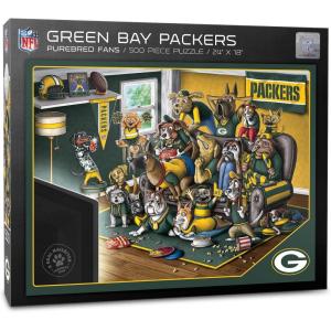 YouTheFan NFL Purebred Fans 500pc Puzzle – A Real Nailbiter(Green Bay Packers)