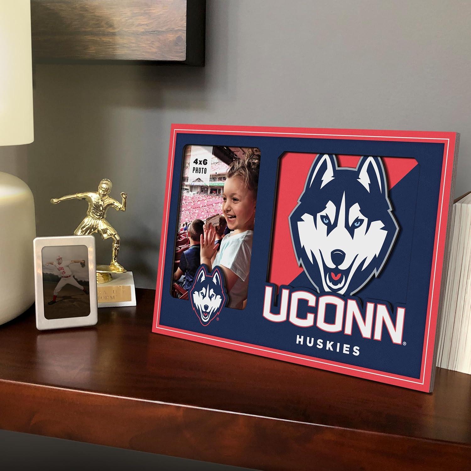image:imageYouTheFan NCAA Connecticut Huskies 3D Logo Picture Frame