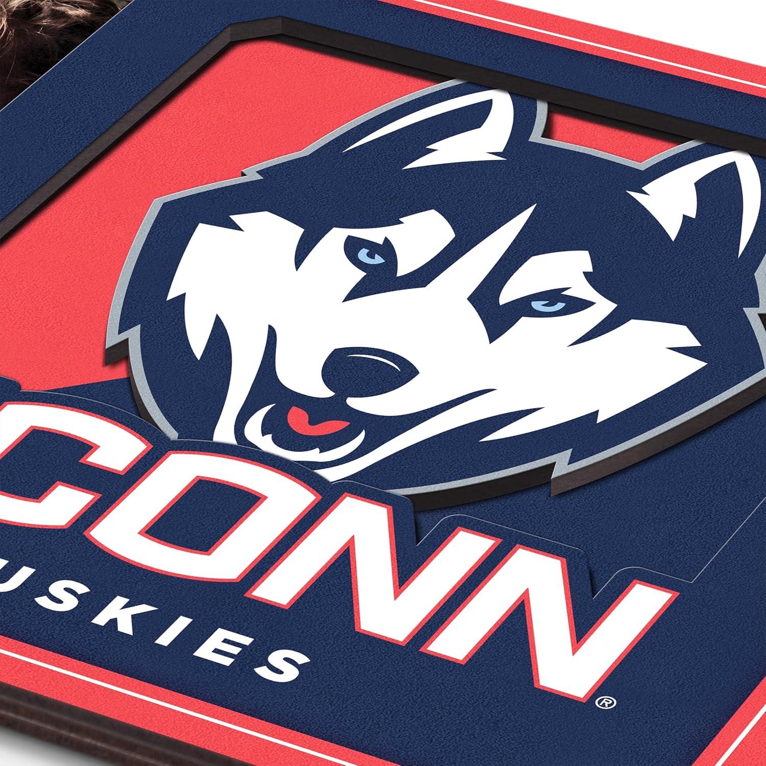 image:imageYouTheFan NCAA Connecticut Huskies 3D Logo Picture Frame