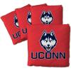 YouTheFan NCAA Connecticut Huskies Set of 4 Cornhole Bags – All Weather Regulation 6” x 6” Size – 16oz Weight – Designed in USA