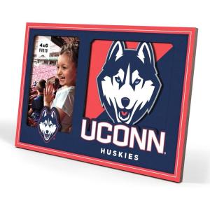 YouTheFan NCAA Connecticut Huskies 3D Logo Picture Frame