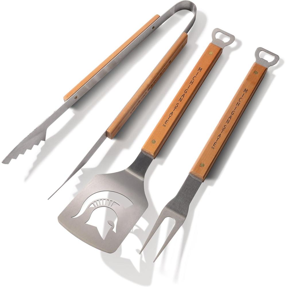 image:imageYouTheFan NCAA Classic Series 3Piece BBQ SetMichigan State Spartans