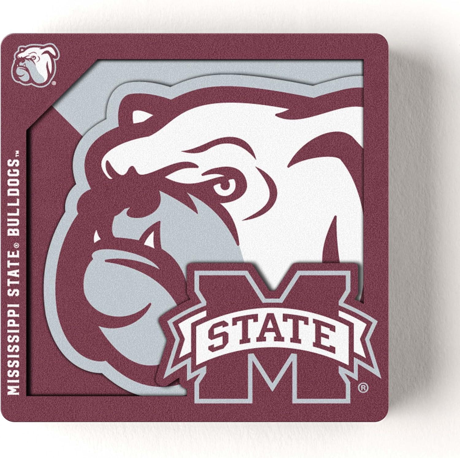 image:imageYouTheFan NCAA 3D Logo Series MagnetMississippi State Bulldogs